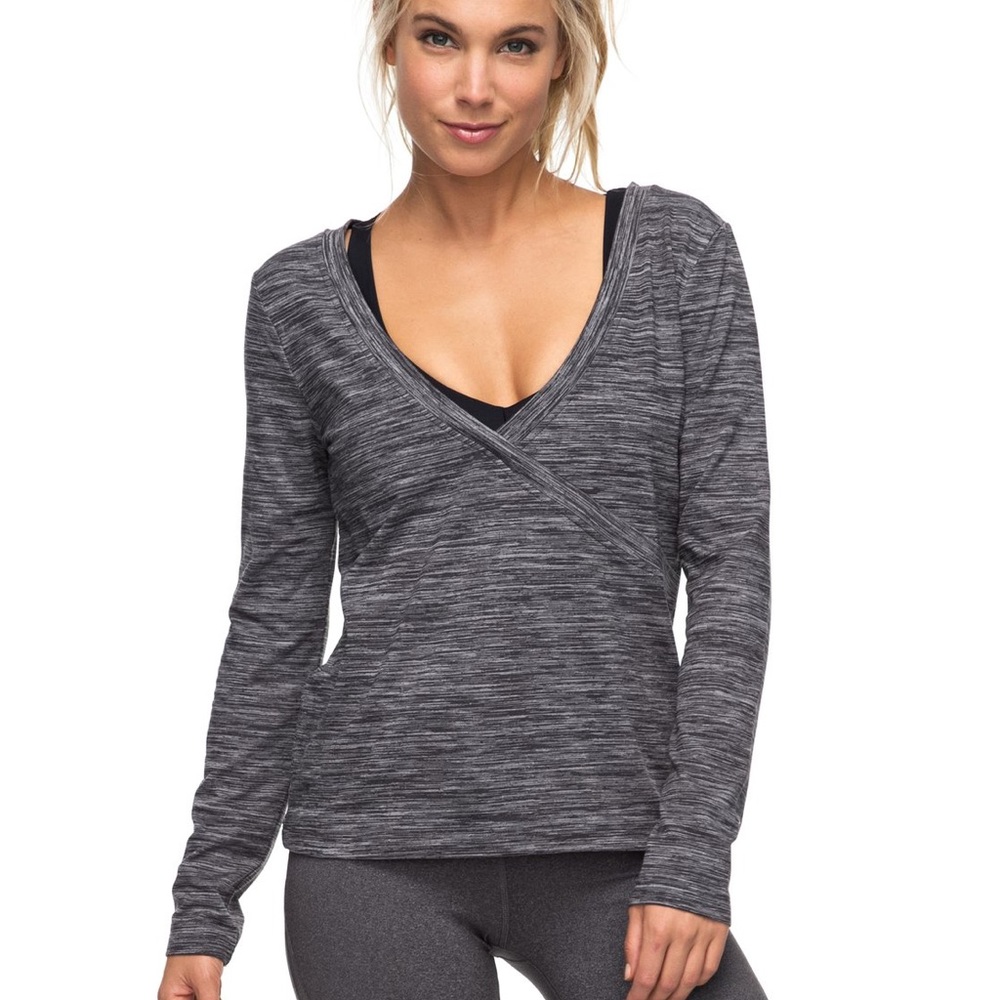 🦙🦙🖤 Roxy Soul Storm Wrap Yoga Top🦙🦙